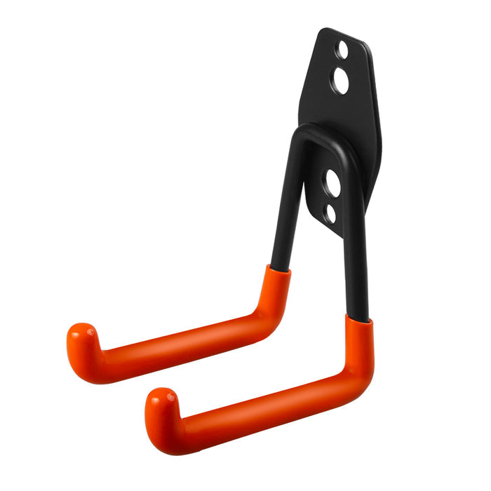 Maclean garage wall mount for tires, gardening tools, ladders, and hoses. Steel, max. load 70 kg, MC-442, 4 pieces