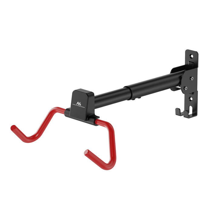 Maclean Horizontal Wall-Mounted Bike Rack, steel, max. load 30 kg, adjustable angle, MC-172, 3 pieces