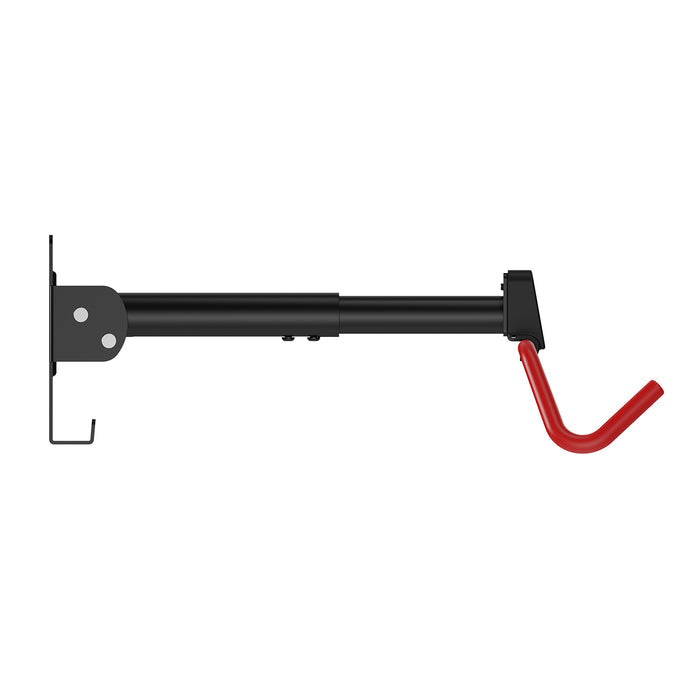 Maclean Horizontal Wall-Mounted Bike Rack, Steel, Max. Load 30 kg, Adjustable Angle, MC-172