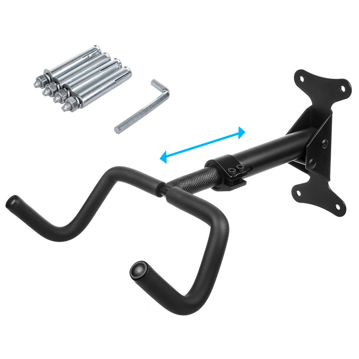 Maclean Horizontal Wall-Mounted Bike Rack, Steel, Max. Load 30 kg, MC-431, 4 pieces