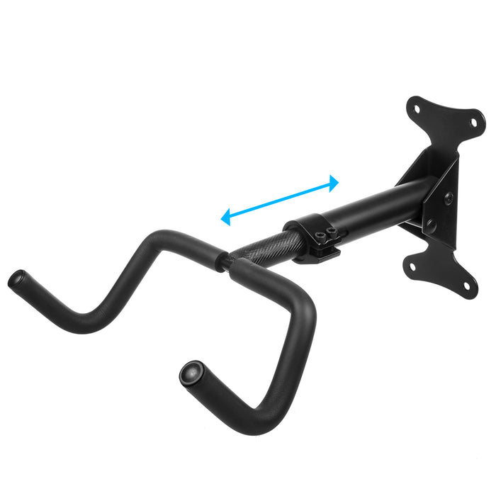 Maclean Horizontal Wall-Mounted Bike Rack, Steel, Max. Load 30 kg, MC-431, 4 pieces