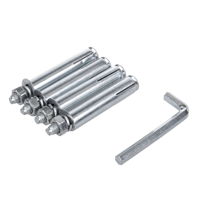 Maclean Horizontal Wall-Mounted Bike Rack, Steel, Max. Load 30 kg, MC-431, 4 pieces