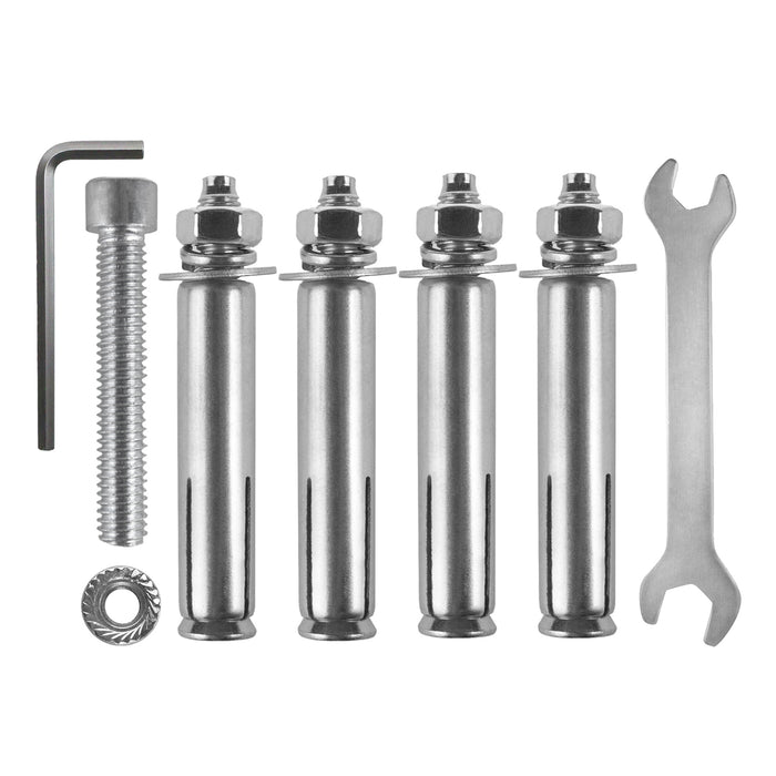 Maclean Horizontal Wall-Mounted Bike Rack, Steel, Max. Load 30 kg, MC-484, 4 pieces