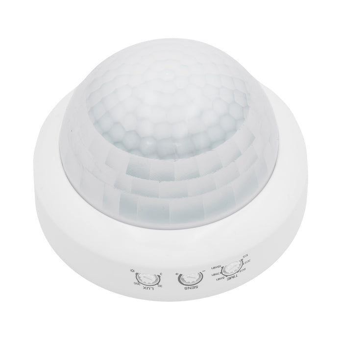 Maclean PIR Motion Sensor, Surface-Mount, Range 10x40m, 1000W/2000W, 220-240V AC, 50/60Hz, MCE823