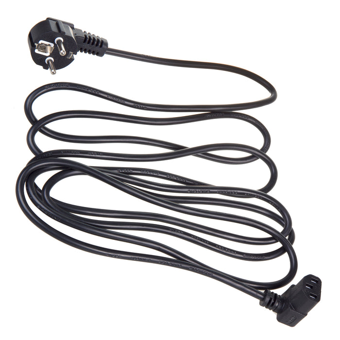 Maclean Power Cable, Angled, 3-pin, EU Plug, 3 m, MCTV-854, 3 pieces