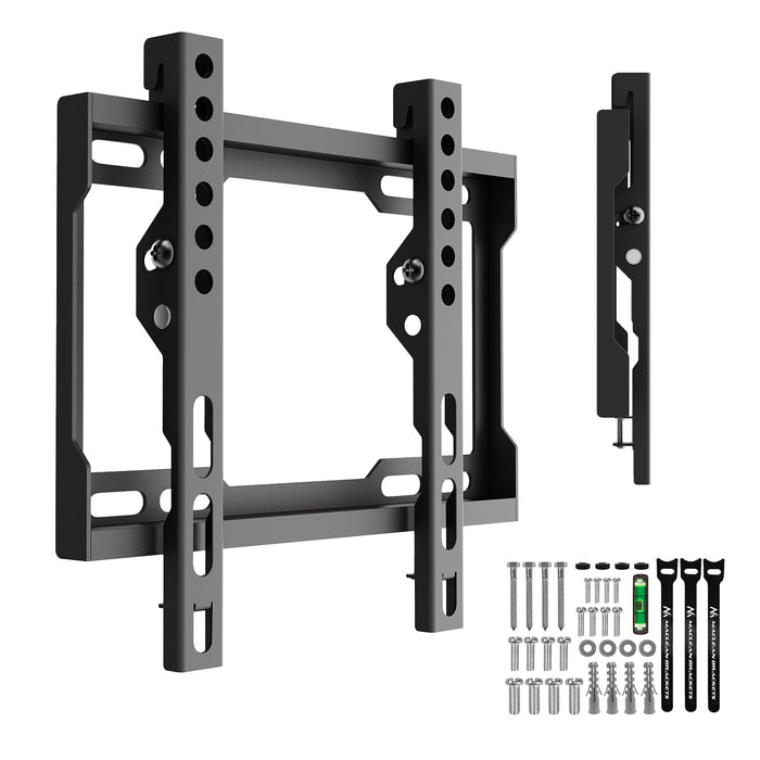 Maclean TV Mount / Bracket, max VESA 200x200, 13-43", up to 45 kg, black, tilt adjustment 0°–8°, MC-186