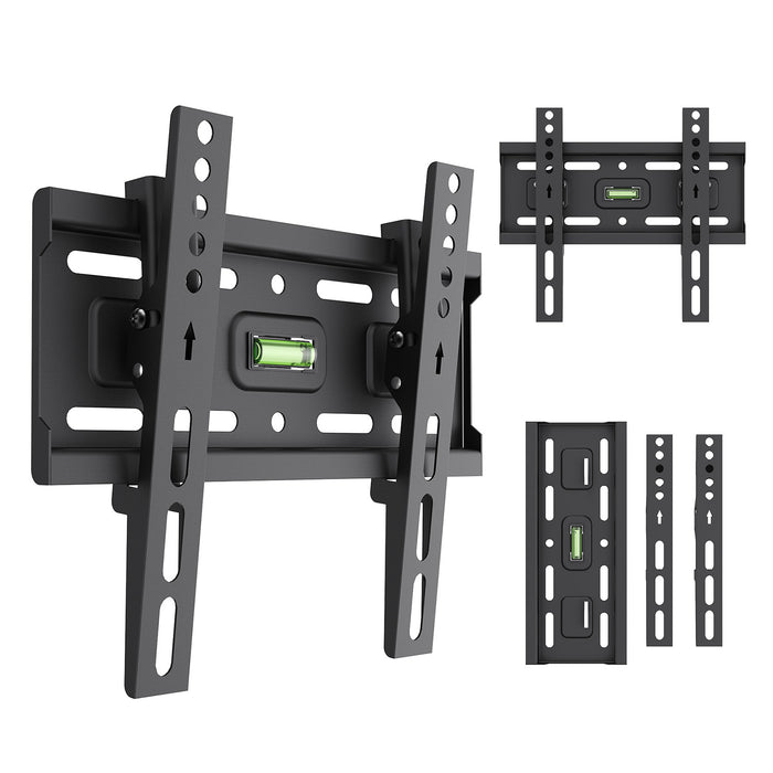 Maclean TV Mount / Bracket, max VESA 200x200, 13-43", up to 45 kg, black, tilt adjustment +2°–-10°, MC-189