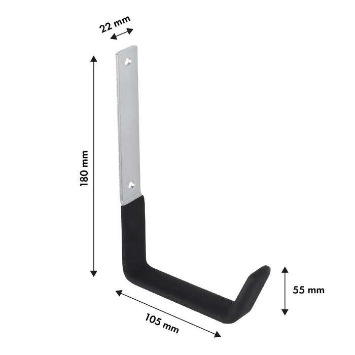 Maclean wall mount, for tires, wheels, ladder, bicycle, steel, max. load 10kg, MC-480, 2 pieces