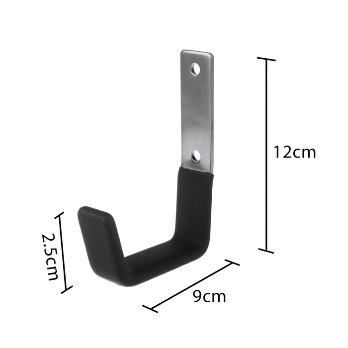 Maclean Wall Mount / Hanger for Tires, Wheels, Ladders, and Bicycles, Steel, Max. Load 15 kg, MC-435, 3 Pieces