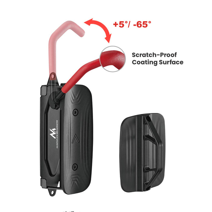 Maclean Wall-Mounted Bike Rack, 30 kg max, MC-998, 4 pieces