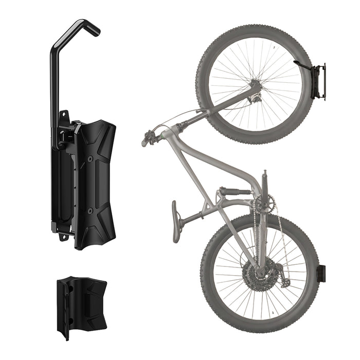 Maclean Wall-Mounted Bike Rack / Hanger, max. load 35 kg, adjustable tilt angle, steel, MC-171