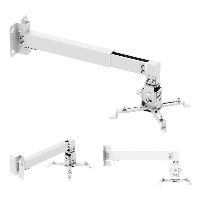 Maclean Wall-Mounted Projector Bracket/Hanger, White, up to 20 kg, MC-205 W