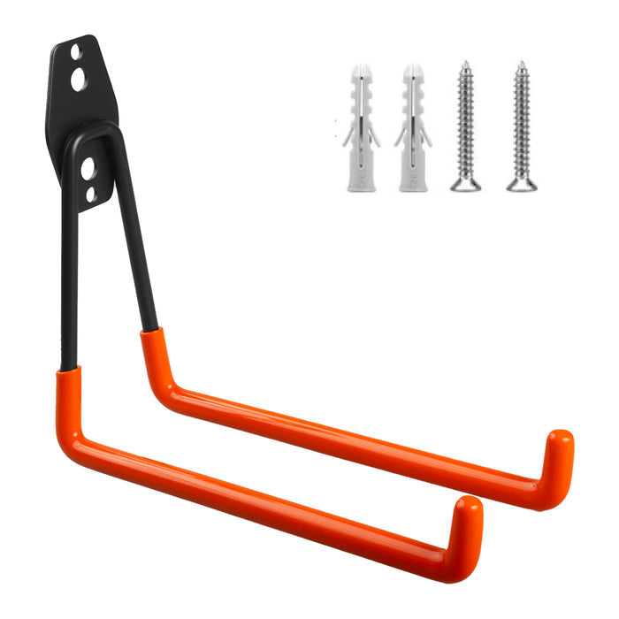 Maclean wall mount/hanger for tires, gardening tools, ladders, hoses, bicycles, max. load 25 kg, MC-444, 4 pieces
