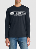 Main & Davis Long Sleeve T-Shirt in Navy