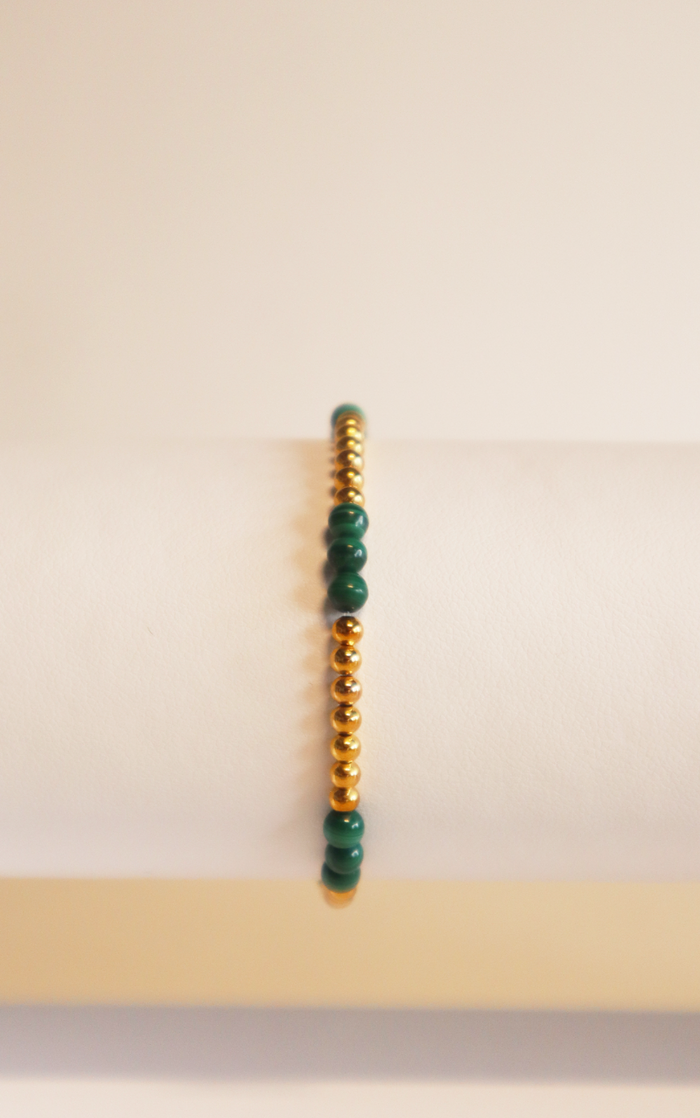 Malachite Beaded Bracelet