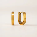 Maya Paperclip Hoops in Gold