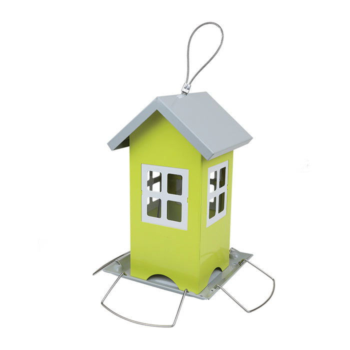 Metal feeder - small house, dimensions: width 20.5 cm, height 19.5 cm, Greenmill GR2028