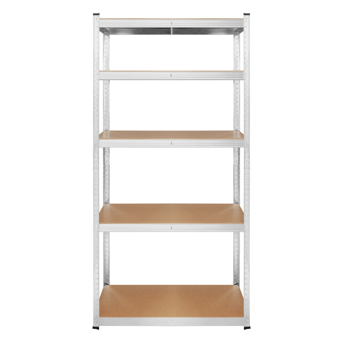 Metal storage rack, 5 shelves, maximum load capacity of 750 kg, 180x90x40, silver, Rebel