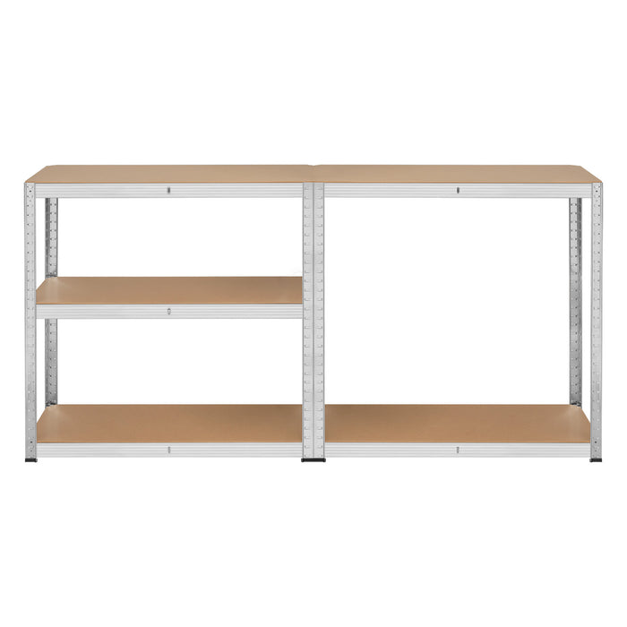 Metal storage rack, 5 shelves, maximum load capacity of 750 kg, 180x90x40, silver, Rebel