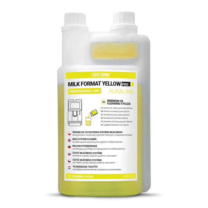 Milk system cleaner 1l, Coffee Format MILK FORMAT YELLOW PRO
