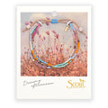 Mixed Media Bracelet - Love /Rhodochrosite/Gold
