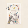 Mixed Media Wrap Bracelet/Necklace - Protection/Amethyst/Gol