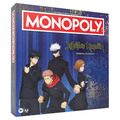 Monopoly game box featuring characters from Jujutsu Kaisen with a blue and red design.