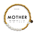 Morse Code Pearl & Gold Bracelet | MOTHER