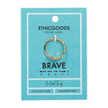Morse Code Ring - Patterned | BRAVE: Brave