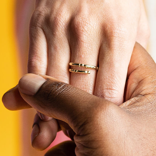 Morse Code Ring - Patterned | BRAVE: Brave