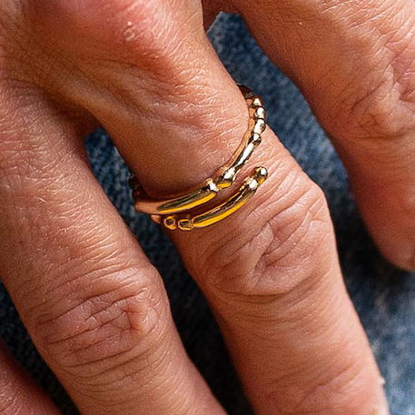 Morse Code Ring - Patterned | BRAVE: Brave