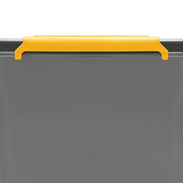 Moxom SolidStore container, 80L capacity, gray, snap-on lid, with wheels, BPA-free, 04-0217