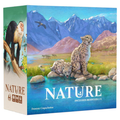 Board game box titled 'Nature' with animal illustrations on a mountainous landscape
