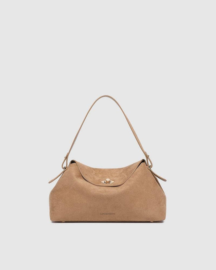 Nicole Handbag in Suede Honey