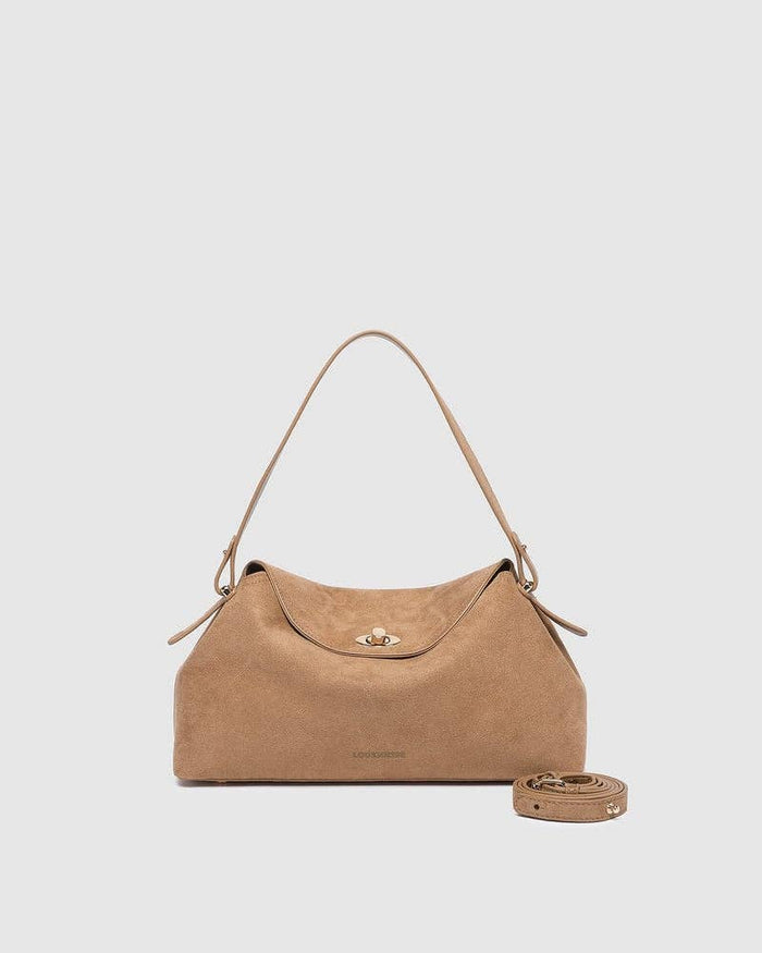 Nicole Handbag in Suede Honey