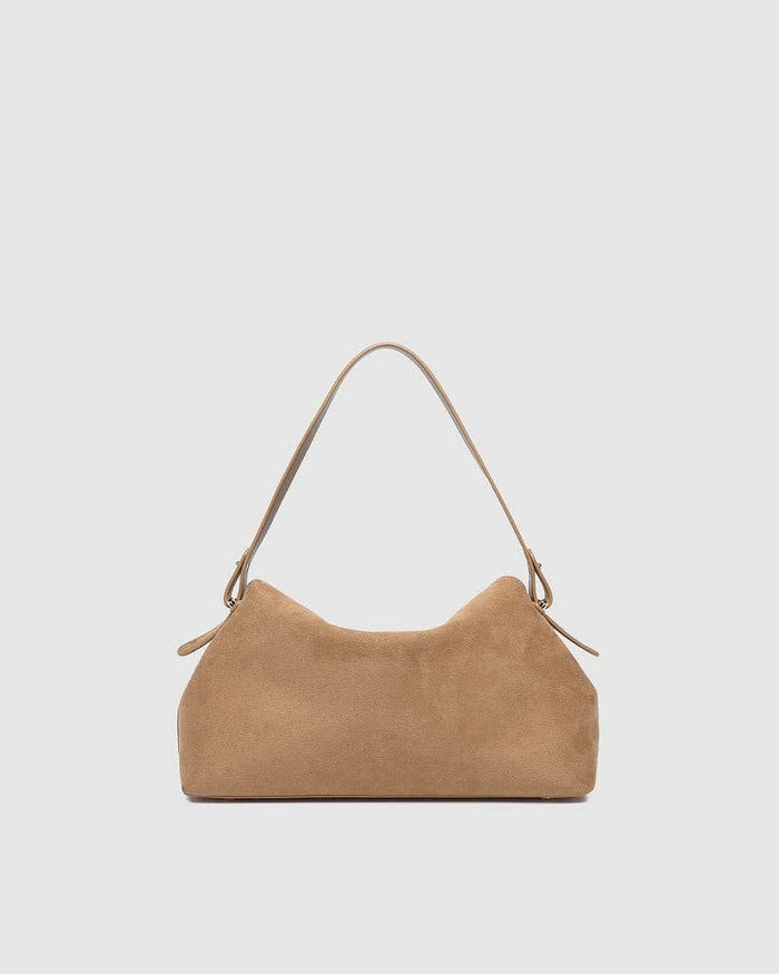 Nicole Handbag in Suede Honey