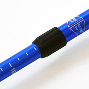 Nordic walking sticks in aluminum anti-shock system 65-135cm EUROBATT blue color