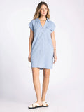 Nori Dress in Heather Blue