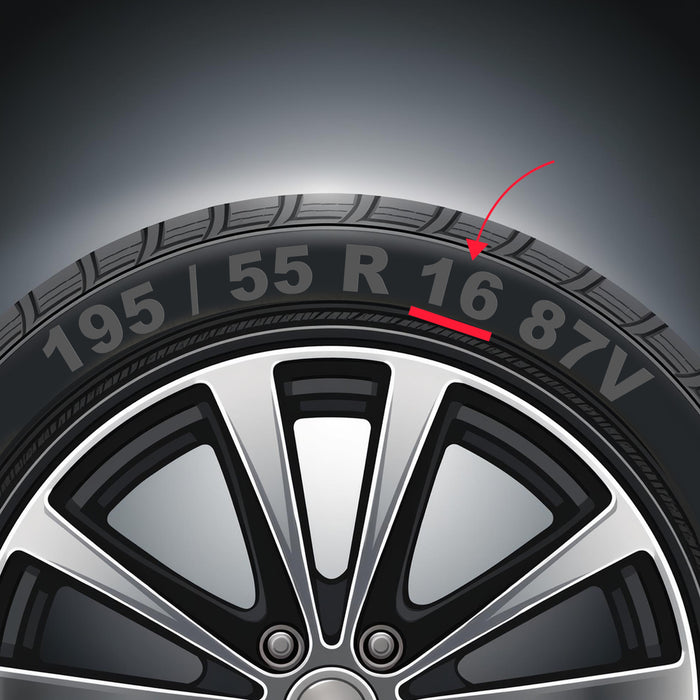 NRM DRACO 15" Universal Wheel Covers, Matte Black (Set of 4)