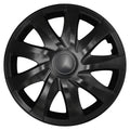 NRM DRACO 16'' Universal Wheel Covers, Matte Black (Set of 4)
