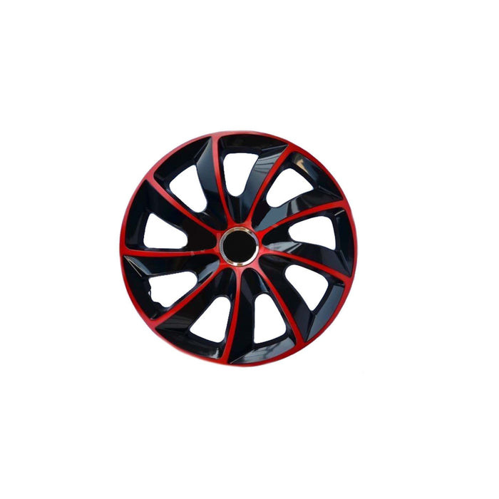 NRM EXTRA STIG RED BLACK 15'' hubcaps red-black 4 pieces