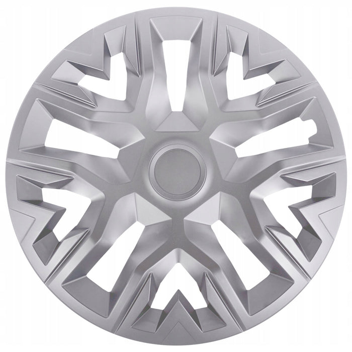 NRM The Best 16'' Universal Wheel Cover, Silver, 1 piece