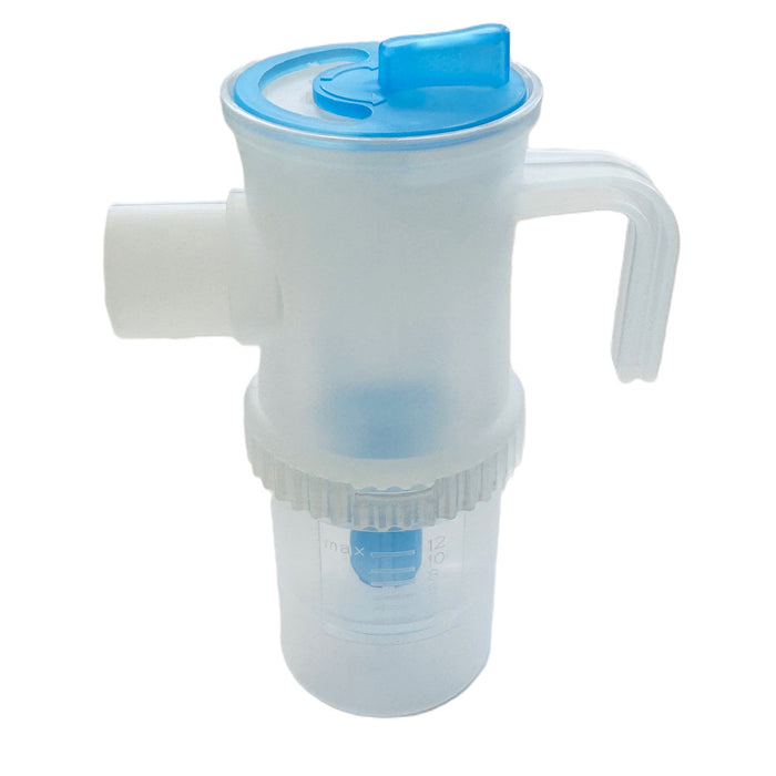 Omnibus inhalation/nebulization accessory kit, large 12ml nebulizer, blue color, 5 spare filters, speed control