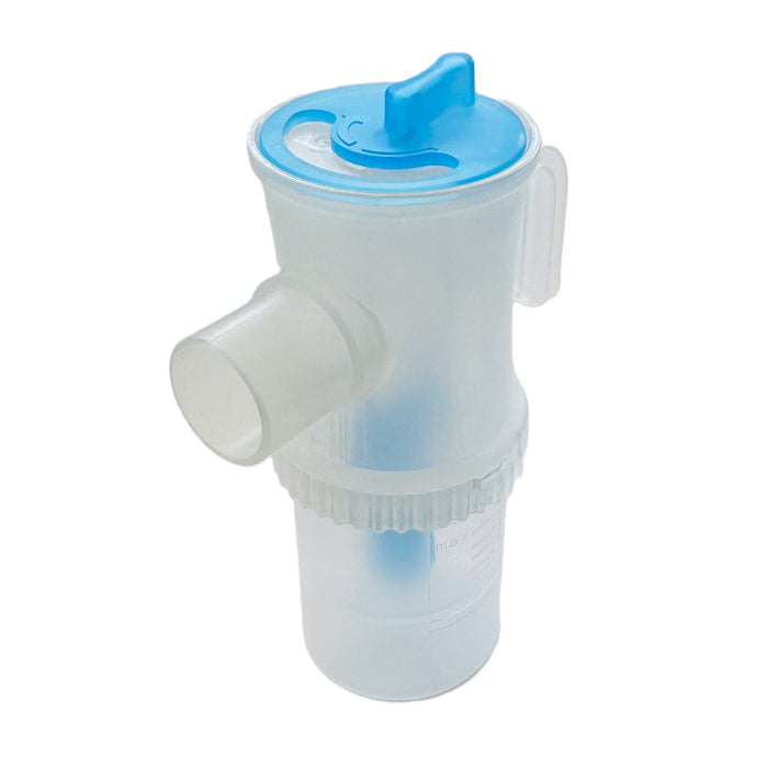 Omnibus inhalation/nebulization accessory kit, large 12ml nebulizer, blue color, 5 spare filters, speed control