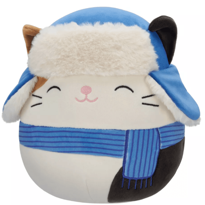 Original Squishmallows Cam with Blue Scarf and Hat 7.5"
