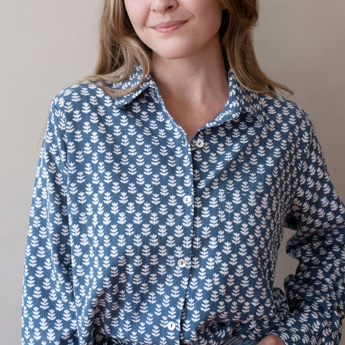 Pali Top- Tula Cloud in Double Gauze Cotton