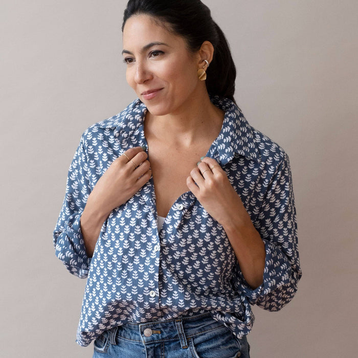 Pali Top- Tula Cloud in Double Gauze Cotton
