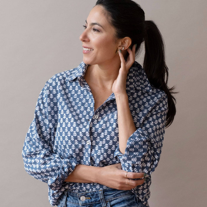 Pali Top- Tula Cloud in Double Gauze Cotton
