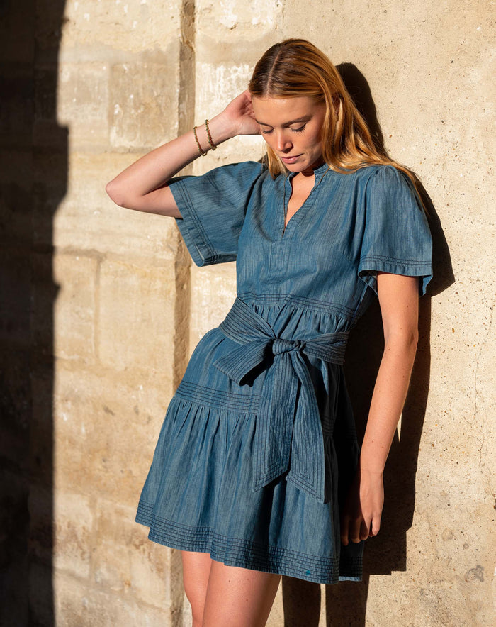 Pariscope Dress in Chambray