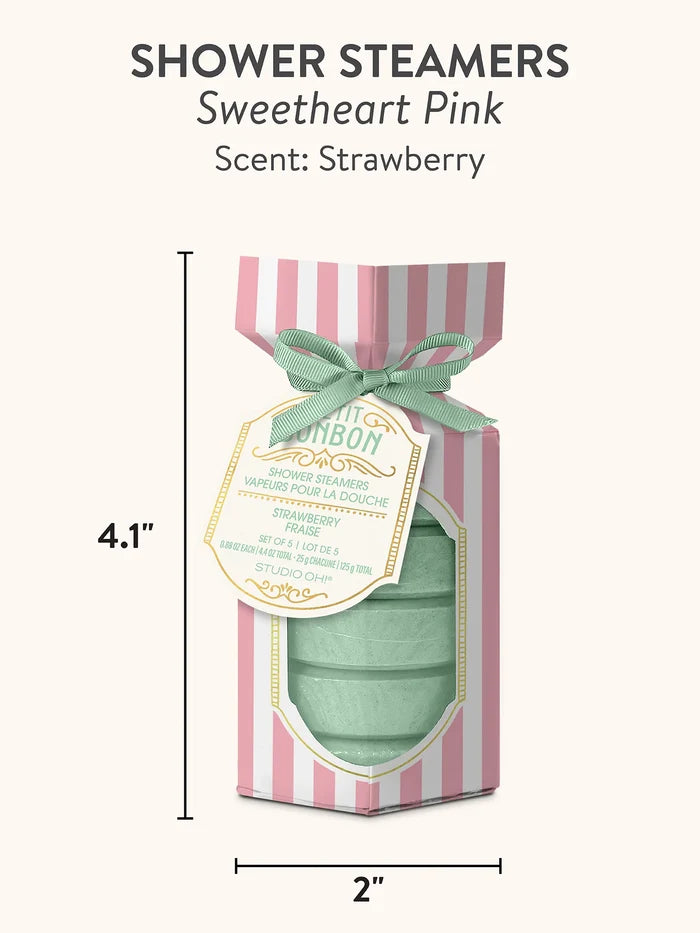 Petit Bon Bon Sweetheart Pink Shower Steamers